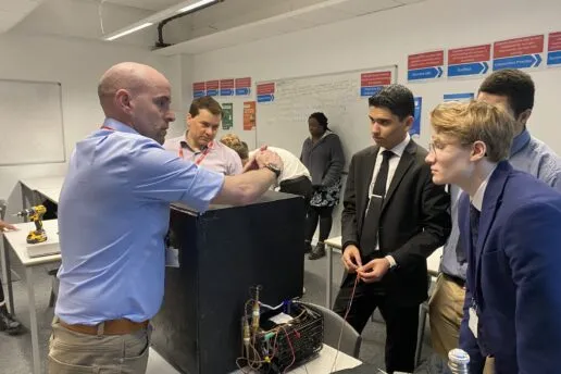 Oxcryo staff in a classroom setting